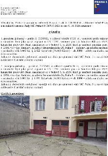 Úřad městské části Praha 5, Odbor správy majetku, nám. 14. října 1381/4, 150 22 Praha 5. ZÁMĚR pronájmu garáží Městská část Praha 5 oznamuje záměr: 1. pronájmu…