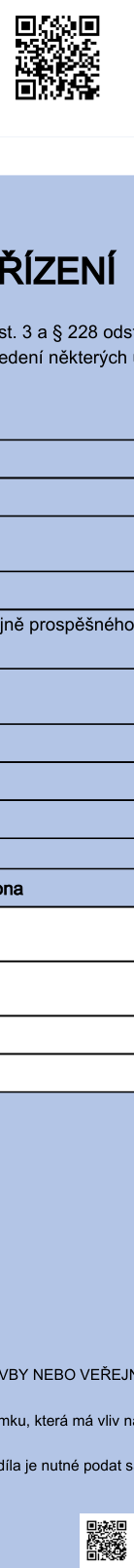 Úřední oznámení o zahájení řízení dle § 3 a § 228 odst. 1 zákona o urychlení výstavby některých staveb dopravní, vodní a energetické infrastruktury a infrastruktury elektronických komunikací. Dokument obsahuje informaci o nutnosti podat žádost o vyjádření k záměru, který má vliv na stavbu nebo veřejný zájem.