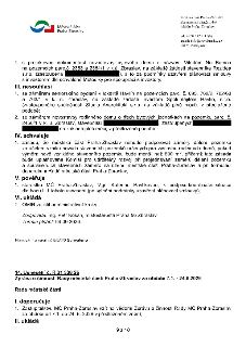 Výpis z usnesení Rady městské části Praha-Zbraslav. Obsahuje rozhodnutí o stavebních záměrech: 1. Souhlas s projektovou dokumentací novostavby bytového domu 'V…