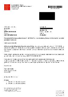 Úřední dopis Magistrátu hlavního města Prahy, Odbor investiční, ze dne 1. 9. 2026. Předmět: Poskytnutí informace podle zákona č. 106/1999 Sb. k žádosti ze dne…