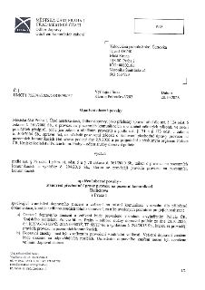 MĚSTSKÁ ČÁST PRAHA 1, ÚŘAD MĚSTSKÉ ČÁSTI, Odbor dopravy, Oddělení komerčních záborů. 
Adresát: Tělocvičná jednota Sokol Čertovka, Újezd 450/40, Malá Strana, 11…
