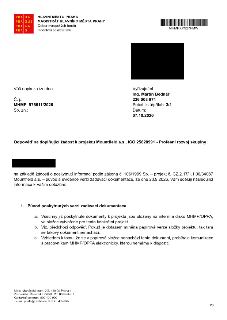 Oficiální dopis Hlavního města Prahy, Magistrát hlavního města Prahy, Odbor evropských fondů, Oddělení sekretariátu. Č. j.: MHMP 975611/2026, Vyřizuje: Ing. Ma…