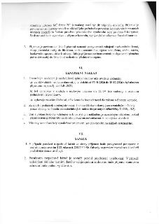 Výňatek ze smlouvy o poskytnutí dotace. Obsahuje povinnosti příjemce (oznámení změn, insolvence, likvidace do 15 dnů). Článek VI. UZNATELNÝ NÁKLAD: definuje uz…
