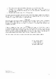 Naskenovaná stránka textového dokumentu (vyjádření Policie ČR), která obsahuje následující body: Průchody stavbou musí být ohraničeny zábranami pro zabránění ú…