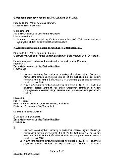 Zápis z jednání Zastupitelstva městské části Praha-Nebušice ze dne 20.04.2026 (strana 5 z 9). Obsahuje dva body: 6. Usnesení starosty v období od 27.01.2026 do…