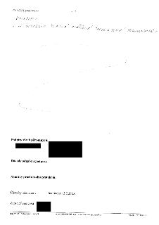 Druhá strana úředního protokolu (ČJ: MCP8 256214/2023). Text obsahuje ručně psanou poznámku: 'Vyjádření: Je dodržena platná ověřená projektová dokumentace'. Dá…