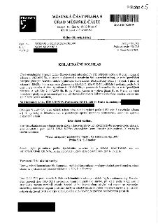 Kolaudační souhlas vydaný Městskou částí Praha 5, Odborem stavebním úřadem dne 28.04.2021 pod č.j. MC05 86323/2021 (spisová značka MC05/OSU/15527/2021/No/Jin.3…