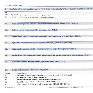 Dokument 'Doplňující informace k položkám rozvahy' (kód MC20, M525.03.092). 
Sekce C: Doplňující informace k položkám rozvahy 'C.I.1. Jmění účetní jednotky' a…