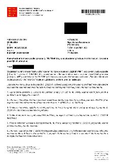 Naskenovaná stránka textového dokumentu. Hlavička: HLAVNÍ MĚSTO PRAHA, MAGISTRÁT HLAVNÍHO MĚSTA PRAHY, Odbor územního rozvoje, Oddělení právní a ekonomické. 
V…