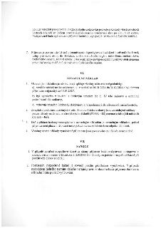 Výňatek ze smlouvy o poskytnutí dotace. Obsahuje bod 7 (povinnost oznámit insolvenci, likvidaci či změny údajů do 15 dnů). Článek VI. UZNATELNÝ NÁKLAD: 1. Podm…