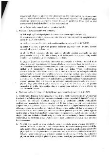 Výňatek ze smlouvy o poskytnutí dotace MČ Praha 20. Obsahuje povinnosti příjemce: 3. a) řídit se smlouvou a předpisy, b) realizovat akci vlastním jménem a odpo…