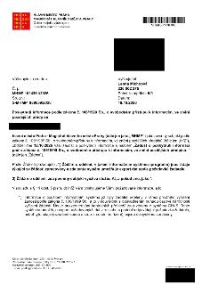 Oficiální dokument Hlavního města Prahy – Magistrátu hlavního města Prahy, Odboru majetkových agend, Oddělení právních činností, č. j. MHMP 1014361/2026, sp. z…