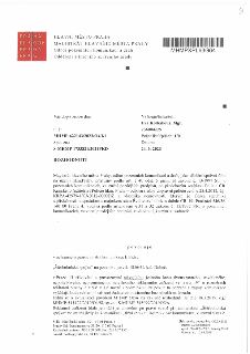 Rozhodnutí Magistrátu hlavního města Prahy, odboru pozemních komunikací a drah, č.j. MHMP-622143/2023/O4/Kl ze dne 24. 3. 2023. Rozhodnutí povoluje v ochranném…
