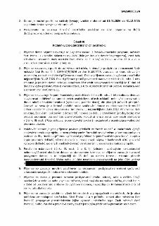 Dokument SM2600000324, Článek III. Podmínky poskytnutí finančních prostředků. 1. Příjemce se zavazuje využít dotaci v souladu s Pravidly dotačního programu měs…