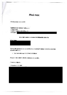 Plná moc. Zmocnitel: Společnost pro duchovní hudbu, z. s., IČ: 004 09 812, se sídlem Kolejní 4, 160 00 Praha 6. Zmocnění k zastupování při realizaci koncertů a…