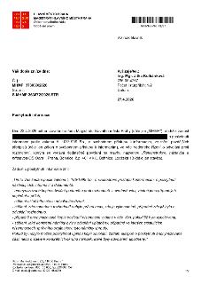 Úřední dokument Magistrátu hlavního města Prahy, Odbor stavebního řádu, Oddělení právní. Číslo jednací: MHMP 373030/2026, spisová značka: S-MHMP 363672/2026/ST…