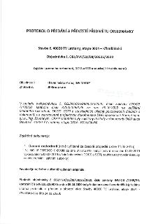 PROTOKOL O PŘEDÁNÍ A PŘEVZETÍ PŘEDMĚTU OBJEDNÁVKY

Stavba č. 40020 TV Letňany, etapa 0004 – Křivoklátská
Objednávka č. OBJ/INV/21/08/00225/2020

Zajištění územ…