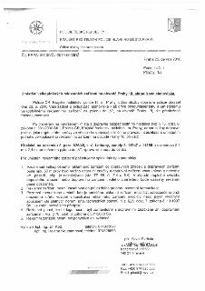Úřední dokument Policie České republiky, Krajské ředitelství policie hlavního města Prahy, Odbor služby dopravní policie, č.j. KRPA-167-30/ČJ-2010-0000DŽ ze dn…