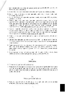 Strana 2 nájemní smlouvy obsahující body 3 až 9 článku II (úprava nájemného, doplatky, alikvotní část, možnost zvětšení plochy), článek III 'Doba nájmu' (doba…