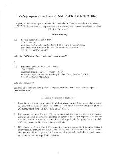 Veřejnoprávní smlouva č. SML/SEK/0301/2026/1040 o poskytnutí dotace rozpočtu městské části Praha-Dolní Chabry. Smluvní strany: 1.1. Městská část Praha-Dolní Ch…