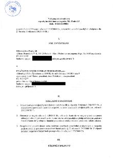 Veřejnoprávní smlouva o poskytnutí dotace z rozpočtu MČ Praha 20, číslo: S/12/2026/0081. Smluvní strany: Poskytovatel: Městská část Praha 20, sídlo: Jívanská 6…