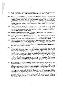 Strana 3 smlouvy obsahující body 3.5 až 3.12. Body se týkají pravidel pro čerpání finančních prostředků, vedení účetnictví, kontrol, vracení prostředků, výpově…
