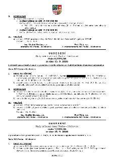 Naskenovaná stránka č. 3 usnesení Rady městské části Praha - Běchovice ze dne 15. 9. 2026. Obsahuje:
1) Schválení rozpočtového opatření č. 15/26 (zvýšení příjm…