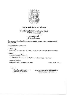 Městská část Praha 9, 14. Zastupitelstvo městské části ze dne 09.06.2026, USNESENÍ č. Us ZMČ 28/26. Předmět: Stanovení počtu členů Zastupitelstva MČ Praha 9 pr…