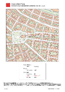 Hlavní město Praha, Cenová mapa stavebních pozemků pro rok 2026. Mapa zobrazuje oblast náměstí Míru a okolních ulic (Balbínova, Italská, Římská, Blanická, Máne…