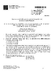 Zpráva o výsledku přezkoumání hospodaření městské části Praha 21 za období od 1.1.2025 do 31.12.2025. Dokument vydal Magistrát hlavního města Prahy, Odbor kont…