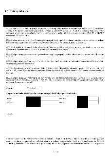 Čestné prohlášení žadatele o dotaci. Žadatel se zavazuje k dodržování GDPR, informování o změnách údajů, potvrzuje bezdlužnost vůči státu a hl. m. Praze, potvr…