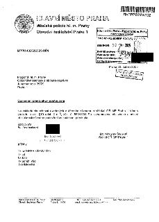 HLAVNÍ MĚSTO PRAHA, Městská policie hl. m. Prahy, Obvodní ředitelství Praha 1. MPPH 43262/2025-OŘ. Magistrát hl. m. Prahy, Odbor živnostenský a občanskosprávní…