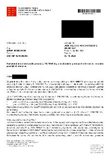 HLAVNÍ MĚSTO PRAHA, MAGISTRÁT HLAVNÍHO MĚSTA PRAHY, Odbor územního rozvoje, Oddělení právní a ekonomické. MHMPXPSONQ3I. Váš dopis zn./ze dne: -, Vyřizuje/tel.:…