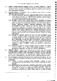 Strana 4 smlouvy o nájmu objektu a poskytování facility managementu. Obsahuje body: 3.4. Změna v osobě vlastníka Objektu, 3.5. Kontrola Objektu (včetně podbodů…