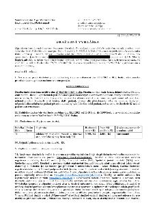 Soudní exekutor Mgr. Martin Bartoš, Exekutorský úřad Praha-západ, adresa: Krátký lán č.p. 138/8, 160 00 Praha. č.j. 232 EX 393/25-39. DRAŽEBNÍ VYHLÁŠKA. Mgr. M…
