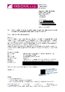 Žádost o vydání závazného stanoviska orgánu územního plánování dle §96b starého stavebního zákona k projektové dokumentaci pro společné povolení.
Odesílatel: F…