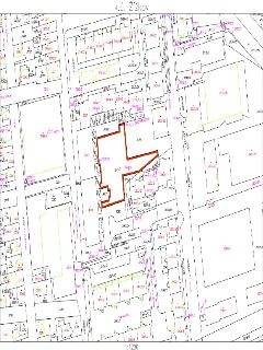 Katastrální mapa území k.ú. Žižkov. Mapa zobrazuje parcelní čísla pozemků (např. 3100/1, 3031/1, 3008, 3065/2, 2930/30 atd.) a názvy ulic (Vackov, Za Vackovem,…