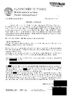 Úřední záznam Městské policie hl. m. Prahy, Obvodní ředitelství Praha 1. Č. j.: MPPH 43262/2025/OŘ 1, V Praze dne 16. 4. 2025. Dne 16.4. 2024 v čase 11:15 hlíd…