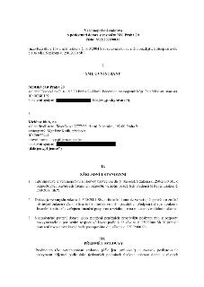 Veřejnoprávní smlouva o poskytnutí dotace z rozpočtu MC Praha 20, číslo: S/12/2026/0036. Smluvní strany: Poskytovatel: Městská část Praha 20, sídlo: Jívanská 6…
