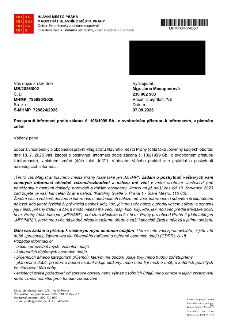 Úřední dokument Magistrátu hlavního města Prahy, Odbor živnostenský a občanskosprávní, ze dne 07.08.2026. Předmět: Poskytnutí informací podle zákona č. 106/199…