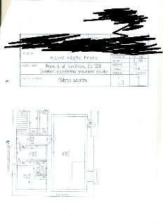 Stavební výkres: Půdorys suterénu objektu na adrese Praha 6, ul. Vaníčkova, č.p. 1230. Dokumentace 'Zaměření skutečného provedení stavby', datum 11/2008, měřít…