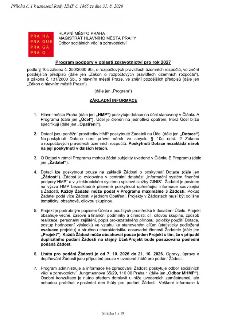 Program podpory v oblasti zdravotnictví pro rok 2027, vydaný Magistrátem hlavního města Prahy (Odbor sociálních věcí a zdravotnictví). Dokument obsahuje základ…
