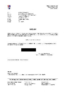 Sdělení Městské části Praha 6, Odbor výstavby, č.j. MCP6 0958694/2025 ze dne 19.11.2025. Předmětem je oznámení, že rozhodnutí č.j. MCP6 0825897/2025 ze dne 13.…