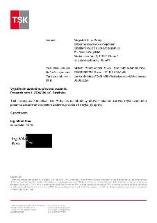 Oficiální vyjádření společnosti Technická správa komunikací hl. m. Prahy, a.s. (TSK) ze dne 09.09.2024. Adresát: Magistrát hl.m. Prahy, Odbor hospodaření s maj…