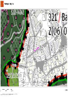 Výřez z Metropolitního plánu Prahy zobrazující oblast v okolí ulice Matějská a U Matěje. Mapa obsahuje katastrální čísla (např. 321/258, 513/4242), názvy ulic…