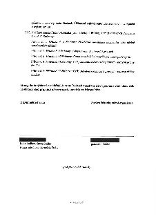 Závěrečná část dodatku smlouvy. Obsahuje bod 2.11, který definuje přílohy: Příloha č. 1: Předběžná specifikace maximální výše účelně vynaložených nákladů; Příl…