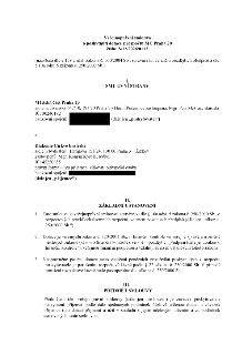 Veřejnoprávní smlouva o poskytnutí dotace z rozpočtu MČ Praha 20, číslo: S/12/2026/0112. Smluvní strany: Poskytovatel: Městská část Praha 20, sídlo: Jívanská 6…