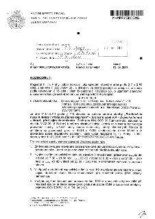Rozhodnutí Magistrátu hl. m. Prahy, odboru dopravy, č.j. MHMP 300067/2011/DOP-O1/Řá ze dne 09. 06. 2011. Předmětem je povolení změny stavby 'Prodloužení trasy…
