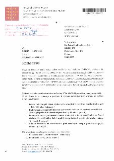 Rozhodnutí Magistrátu hl. m. Prahy, odbor sociálních věcí, č.j. MHMP 1111071/2023, ze dne 29.5.2023. Rozhodnutí vyhovuje žádosti Arcidiecézní charity Praha (IČ…