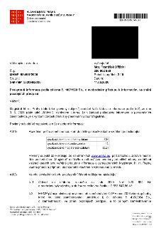 Úřední dokument Magistrátu hl. m. Prahy ze dne 11. 6. 2026 (č. j. MHMP 584511/2026, sp. zn. S-MHMP 582096/2026) týkající se poskytnutí informací podle zákona č…